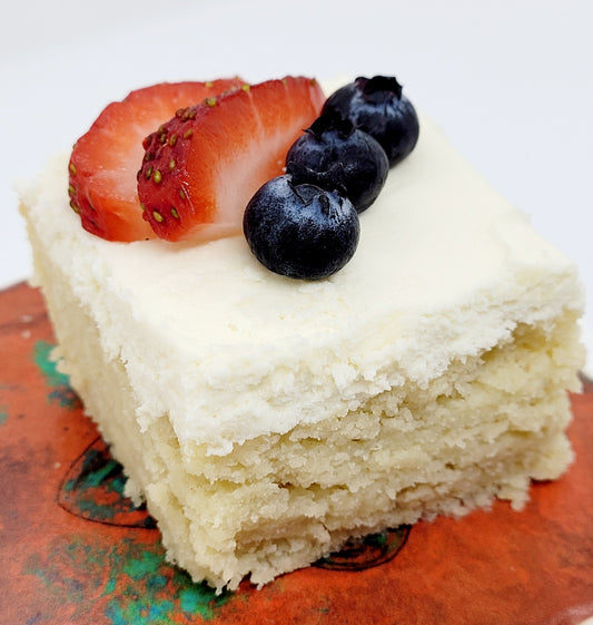 Keto Almond Creme Cake, Sugar Free, Low Carb, Gluten Free, Diabetic