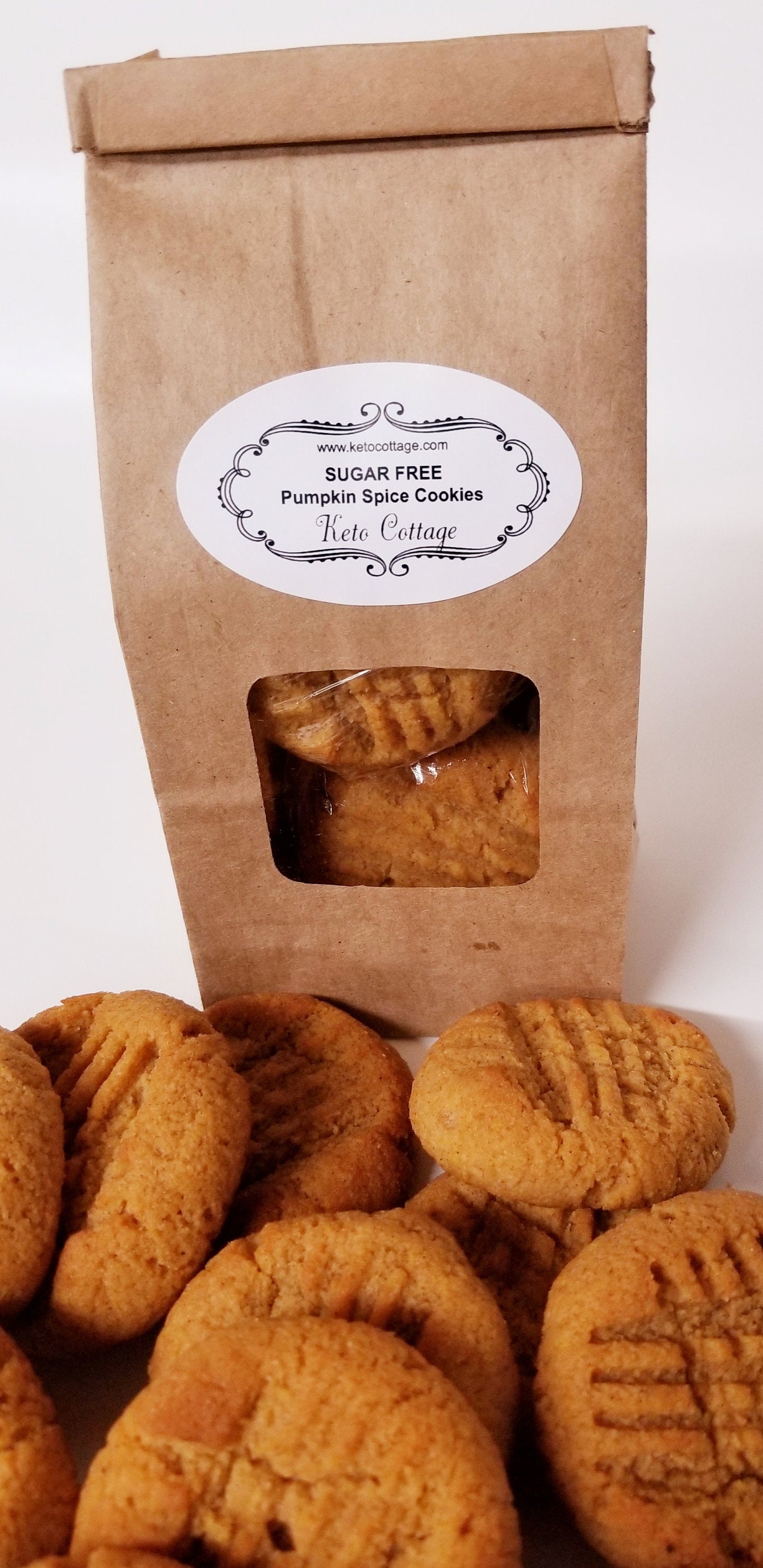 Keto PUMPKIN SPICE Cookies, Sugar Free Cookies, Low Carb Cookies, Gluten Free Cookies, Diabetic Cookies, Keto Cookies, Ketogenic